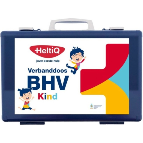 3x HeltiQ BHV Verbanddoos Modulair Kind Blauw