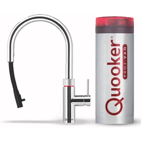 Quooker Flex chrome Pro3 met Pro3 reservoir voor 3 liter