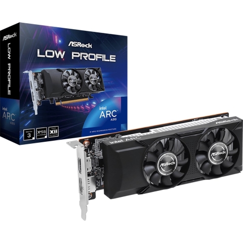 ASRock Intel Arc™ A310 Low Profile 4 GB GDDR6-RAM PCIe x16 HDMI, DisplayPort Vulkan, Low Profile, Zero-Fan-Modus