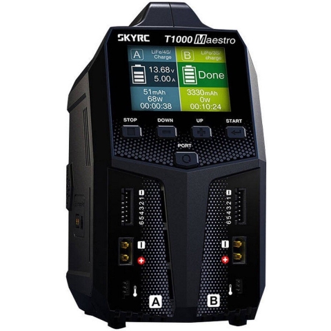 SkyRC T1000 Maestro AC/DC Duo charger (AC 450W DC 1000W)