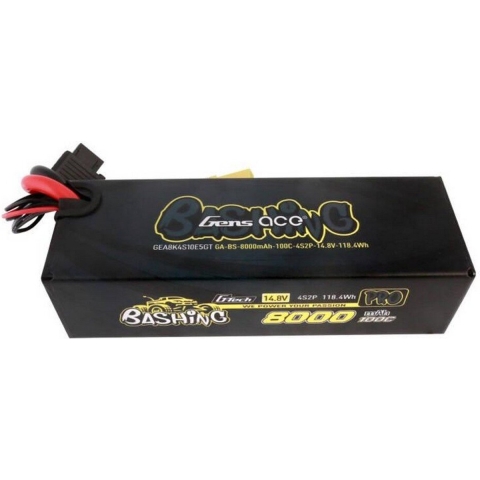 GensAce G-Tech Bashing 8000mAh 14.8V 100C 4S1P Lipo accu met EC5 stekker