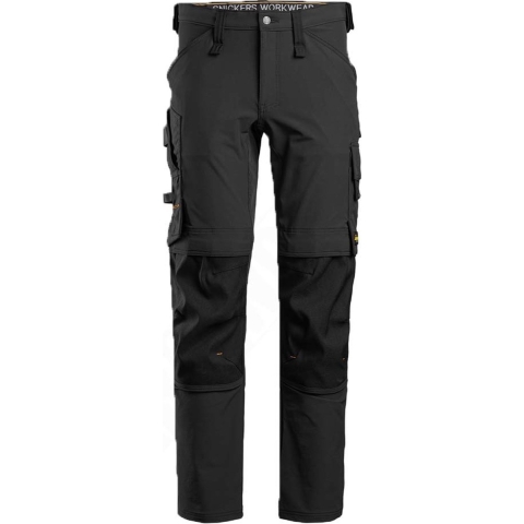 Snickers 6371 AllroundWork Full Stretch Werkbroek - Zwart - Maat 046