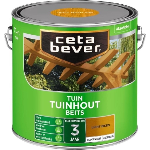 Cetabever Transparante Tuinhout Beits - Licht Eiken - 2,5L