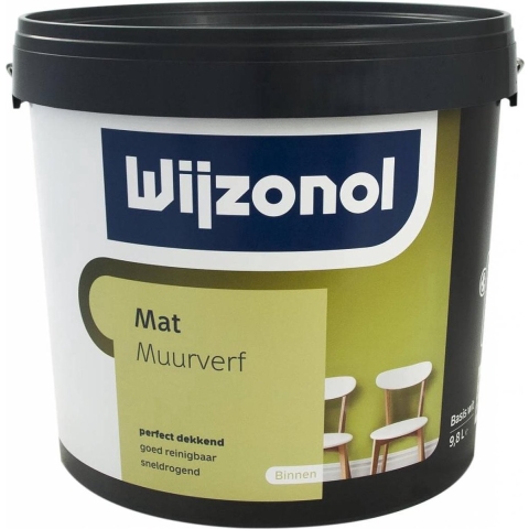 Wijzonol Muurverf Mat - Op Kleur Gemengd - 10L
