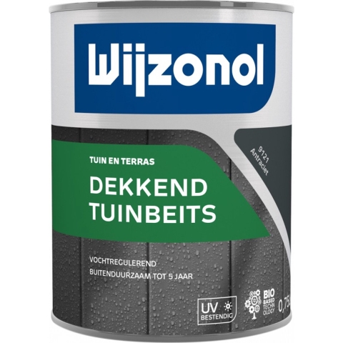 Wijzonol Dekkend Tuinbeits - 9121 Antraciet - 2,5L