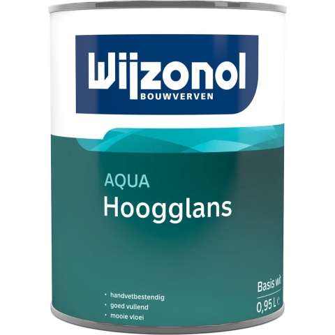 Wijzonol Aqua Hoogglans - Op Kleur Gemengd - 1L