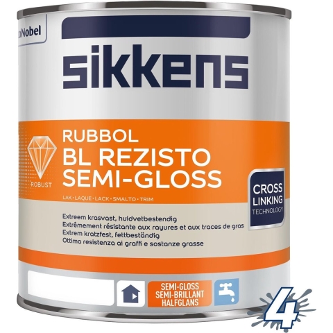 Sikkens Rubbol BL Rezisto Semi Gloss - Wit - 1L