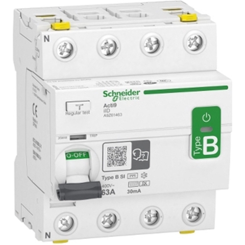 Schneider Electric A9Z61463 Aardlekschakelaar Aardlekschakelaar voor AC/DC B 63 A 0.03 A