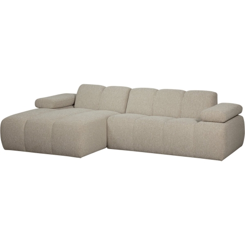 WOOOD Exclusive Mojo Bank Chaise Longue Links Bouclé Beige