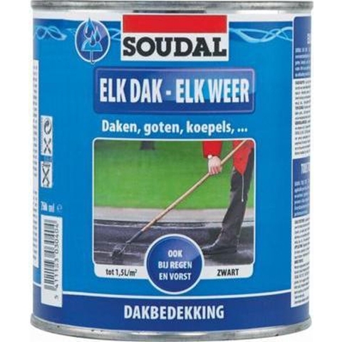 Soudal Elk Dak - Elk Weer | Zwart | 10 l - 101477