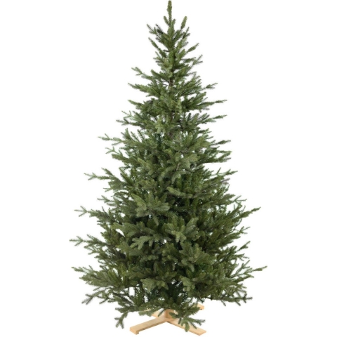 Kunstkerstboom Goteborg PE met houten voet 228 cm - National Tree Company