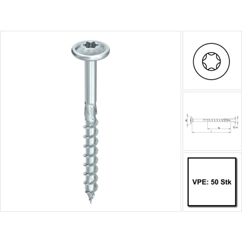 HECO-TOPIX-plus 8,0 x 240, tk, T40, DD, vz; 50 st - HC61341
