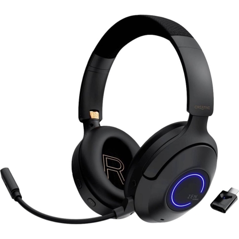 Creative Zen Hybrid Pro Classic On Ear headset Bluetooth Stereo Zwart Volumeregeling, Microfoon uitschakelbaar (mute)