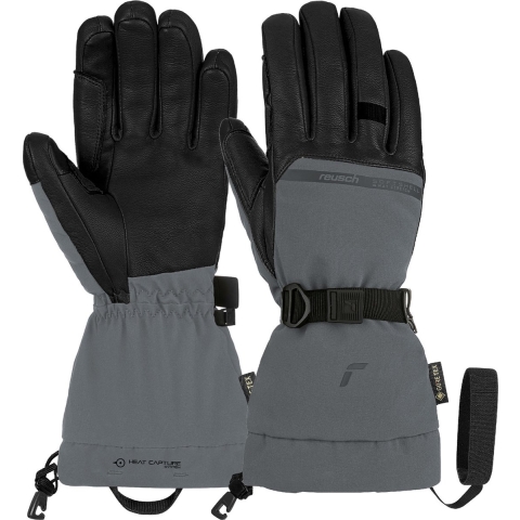Reusch Discovery Gore-Tex Touch Tec skihandschoenen zwart/grijs, 8