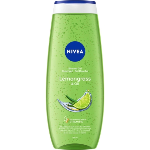 12x Nivea Douchegel Lemongrass&Oil Care 500 ml