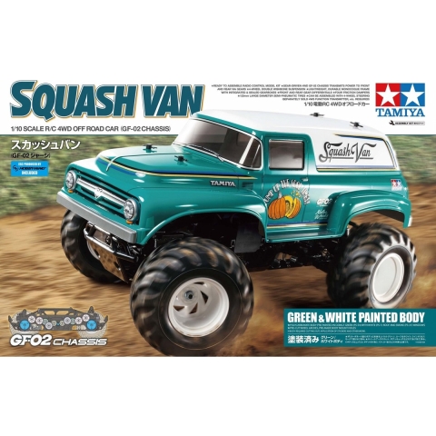 Tamiya Squash Van 1:10 RC auto Elektro Monstertruck 4WD Bouwpakket