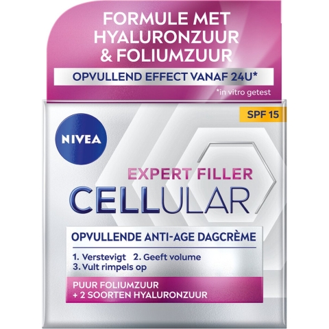 3x Nivea Cellular Filler Dagcrème Anti-Age SPF 15 50 ml