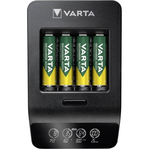 Varta LCD Smart Charger+ 4x 56706 Batterijlader NiMH AAA (potlood), AA (penlite)