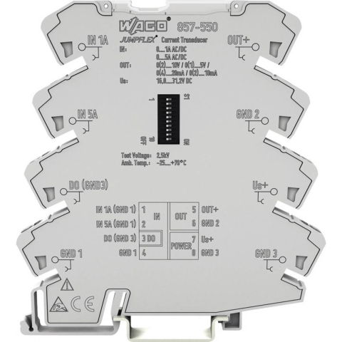 WAGO I-TRANSDUCER Stroommeetomvormer ~/= 0 - 1 A, 0 - 5 A
