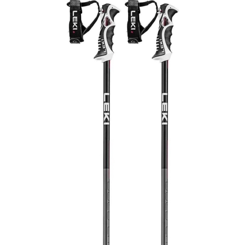 LEKI Bold Lite S skistokken zwart/rood, 130 cm