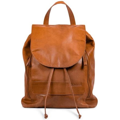 MUUD Gimo Whisky - Handgemaakt leren rugzak 38x39cm
