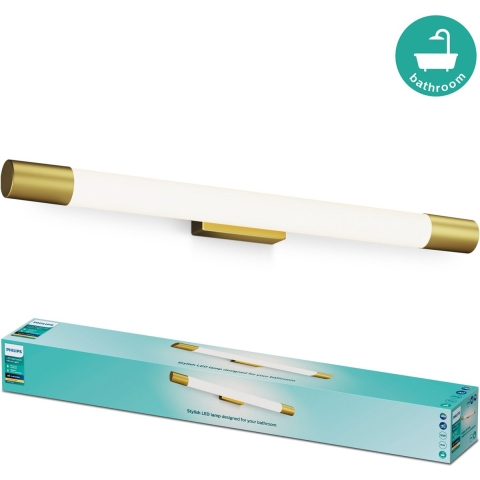 Philips Rover 8720169299399 LED-plafondlamp voor badkamer 10 W Warmwit Goud