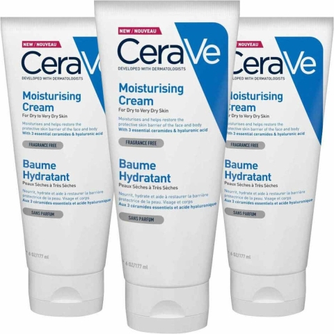 3x CeraVe Hydraterende Crème 177 ml