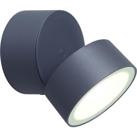 Lutec Trumpet 6260 gr LED-buitenlamp (wand) 11 W Grijs