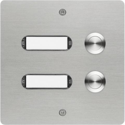 Grothe 55502 Belknop Met naambord RVS V2A