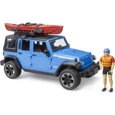 Bruder 02529 Jeep Wrangler Rubicon Unlimited + Kajak en Figuur