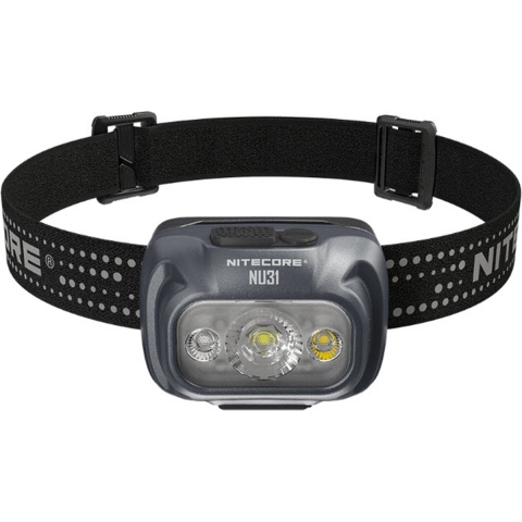 NiteCore NU31 grau Hoofdlamp LED werkt op een accu 550 lm