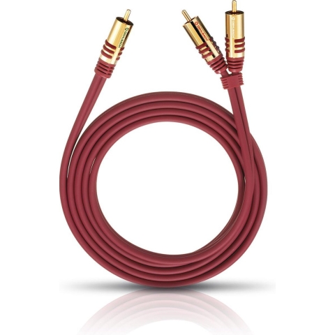 Oehlbach: NF Y-Sub 200 Subwooferkabel 2,0 meter - Rood