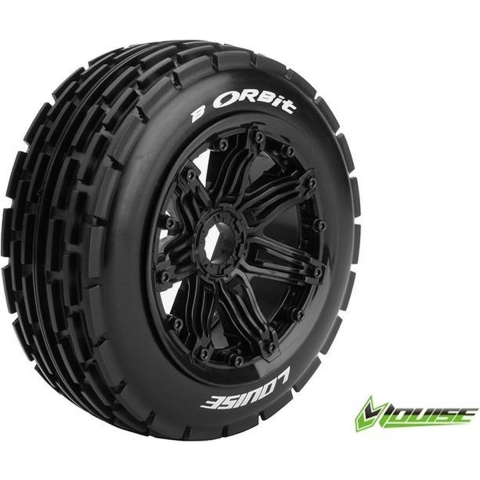 Louise B-Orbit Voorbanden Set - Velgen Zwart - Hex 24mm