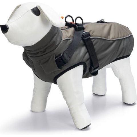 Beeztees Milo - Hondenjas + Hondentuig - Grijs - 24 cm