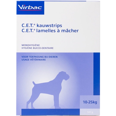 Virbac C.E.T. Kauwstrips hond 10-25 kg 3 x 141 g