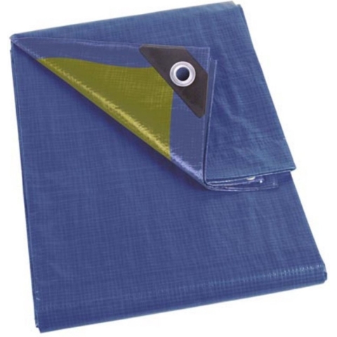 Dekzeil blauw/kaki sterk 5 x 8 m - Velleman