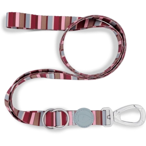 Morso Morso hondenriem verstelbaar gerecycled skyline rood / roze