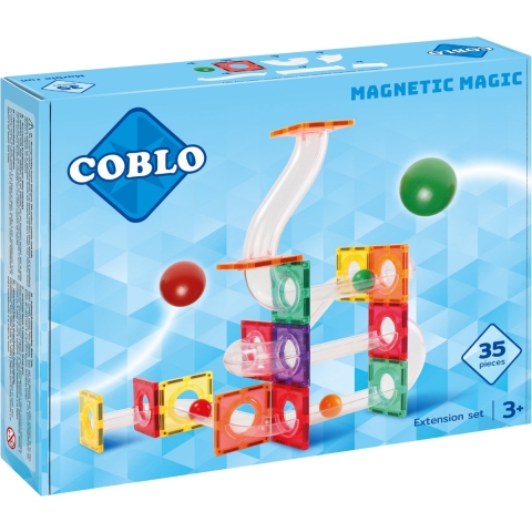 Coblo Knikkerbaan Uitbreidingsset 35 Stuks