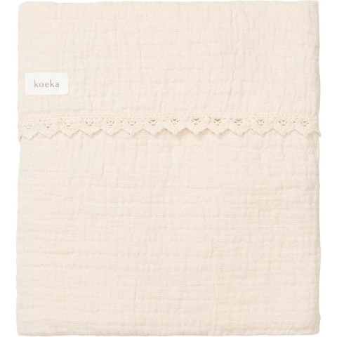 Koeka Wiegdeken Elba Lace - 75x100 cm. - Natural