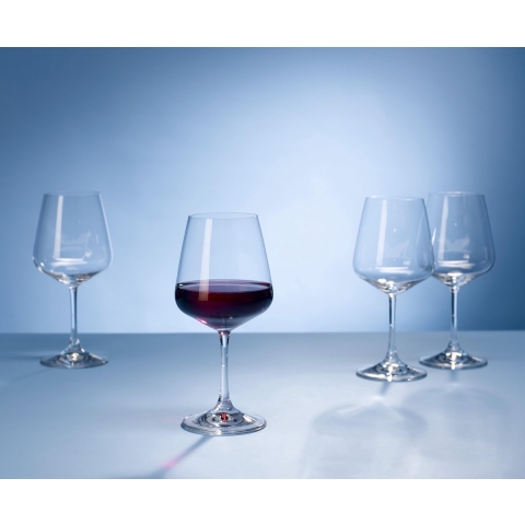VILLEROY & BOCH - Ovid - Rode Wijnglas Set 4-delig