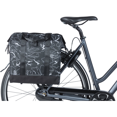 Grand Flower Fietsshopper 23L Zwart