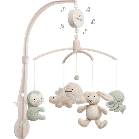 Muziekmobiel Baby's Only Animals Laurel Green/Warm Linen