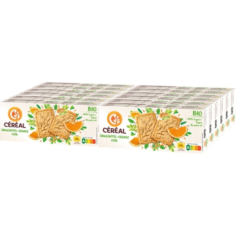 12x Céréal Healthy Bio Cake&Koekje Sinaasappel Chiazaad 132 gr