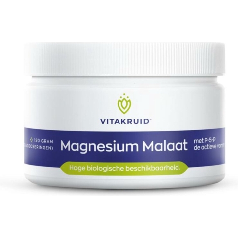 2x Vitakruid Magnesium Malaat 120 gr