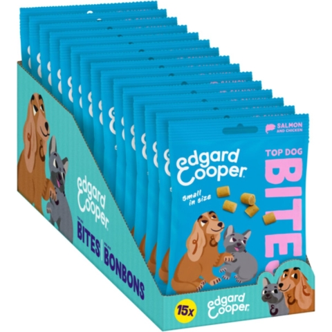 15x Edgard&Cooper Adult Bite S Zalm&Kip 50 gr