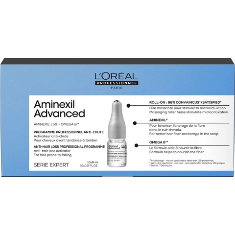L’Oréal Professionnel -  Série Expert - Aminexil Advanced - Anti-haaruitval activatie programma - 10x6 ml