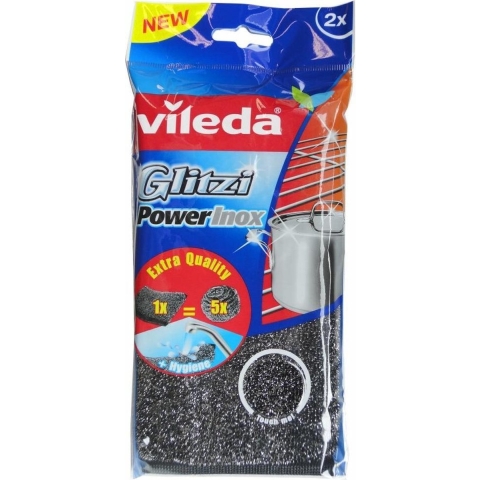 15x Vileda Schuursponzen Glitzi Power Inox 2 stuks