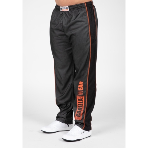 Gorilla Wear Wallace Mesh Pants - Grijs/Oranje - 2XL/3XL