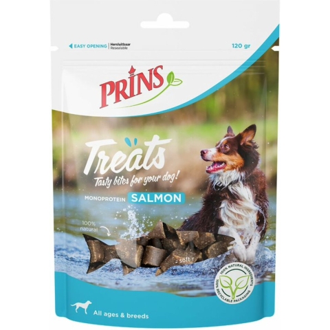 10x Prins Treats Hondensnacks Zalm 120 gr
