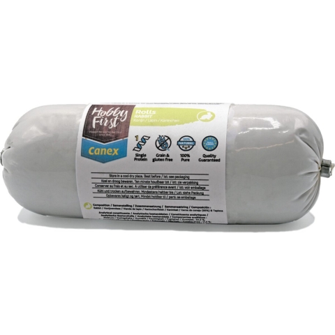 12x HobbyFirst Canex High Protein Roll Konijn 400 gr
